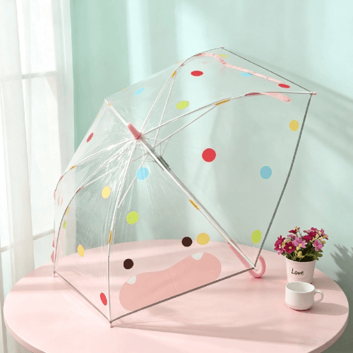 かわいい3D耳透明キッズ傘