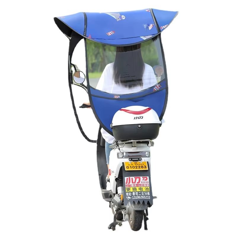 電気自動車ドームタートルシェルサンシェードキャノピー、ポリエステルジッパー開閉ロゴ印刷可能
