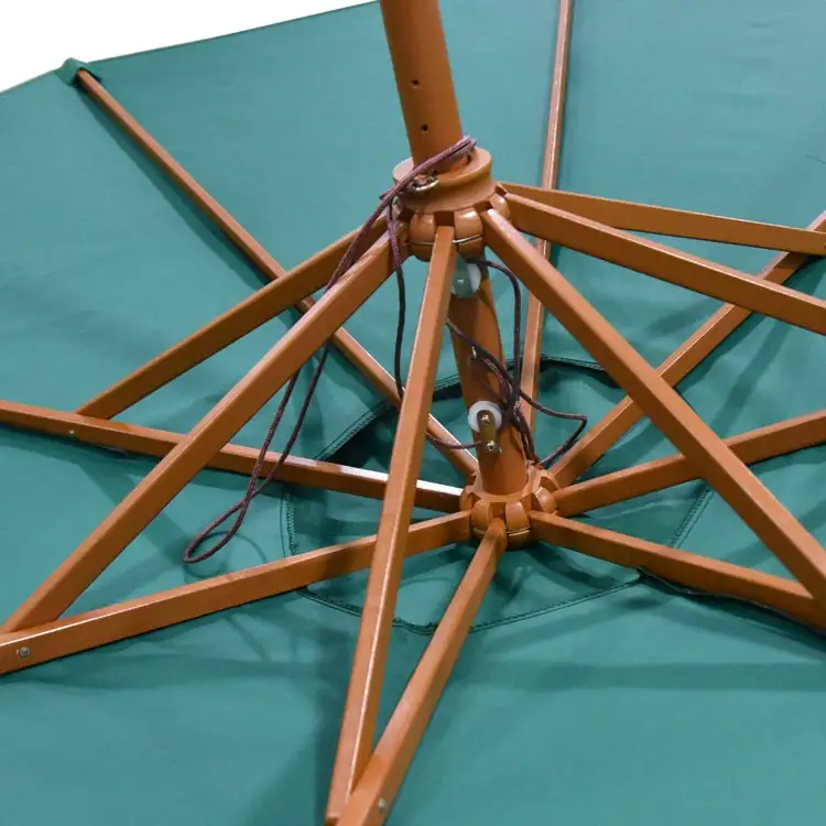 大型木製ガーデンパラソル